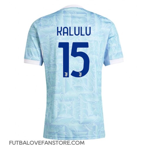 Juventus Pierre Kalulu #15 Vonkajší futbalový dres 2025-26 Krátky Rukáv Juventus Pierre Kalulu #15 Vonkajší futbalový dres 2025-26 Krátky Rukáv